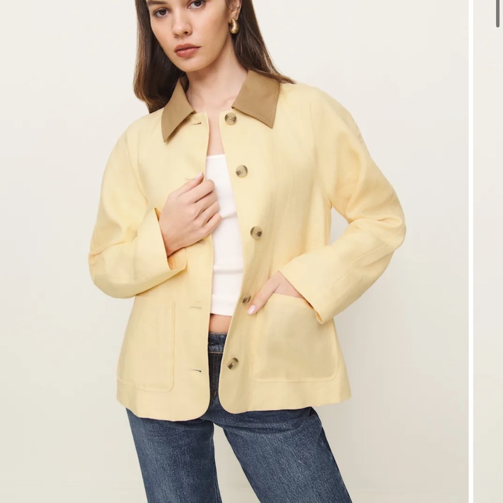 Reformation Lila Linen Jacket